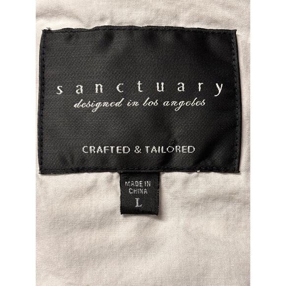 Sanctuary Linen Hoodie Jacket Size Large - Picture 6 of 6